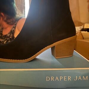 Draper James Black Heeled Boots